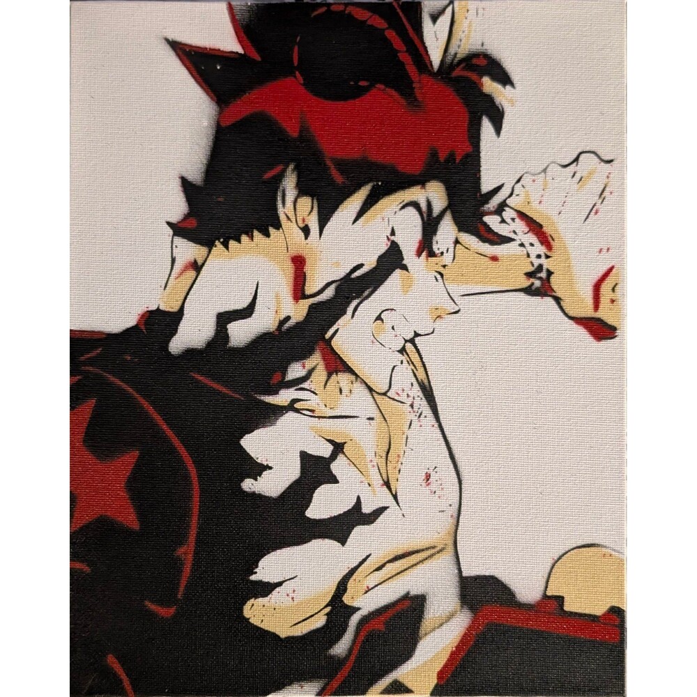 Black Clover Spray Paint Art Piece